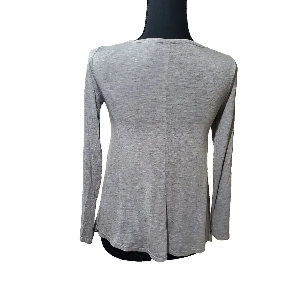 Justice Gray kids Cotton unicorn Long Sleeve Blouse Size 10 #11